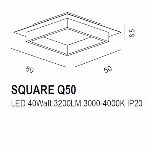 Exclusive Light Square Q50